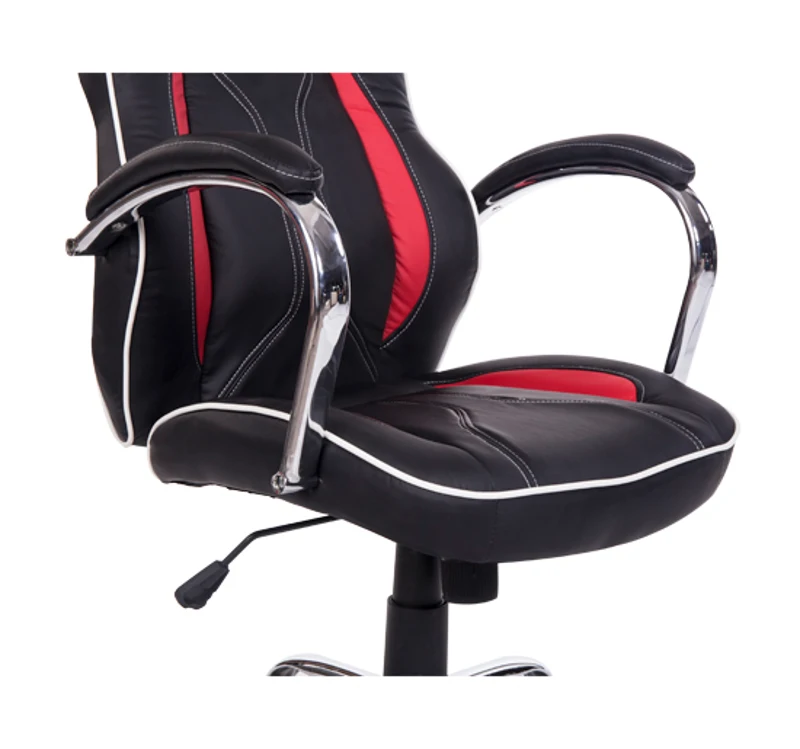 HomCom High Back Racing Style Ergonomic Gaming Chair - Red / Black