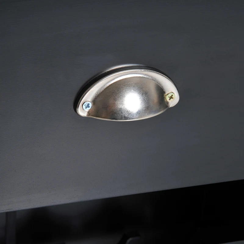 HomCom 33" 15 Bottle Floor Wine Rack Storage Cabinet - Black