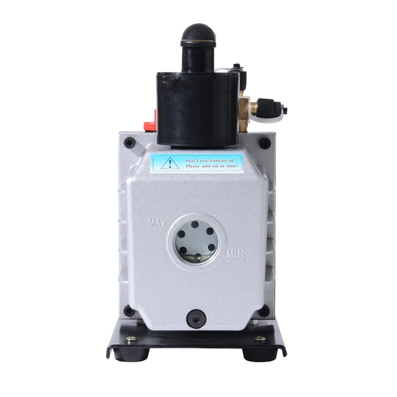 HomCom 2-Stage 5 CFM Rotary Vane 1/2 HP HVAC Refrigerant Handheld Vacuum Pump