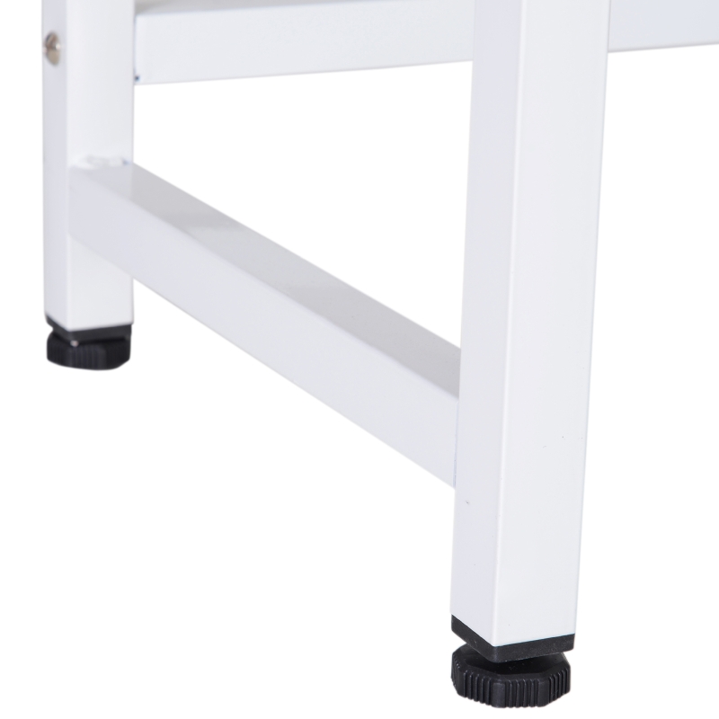 Vinsetto Wood Metal Modern L-Shape Corner Computer Desk - Oak