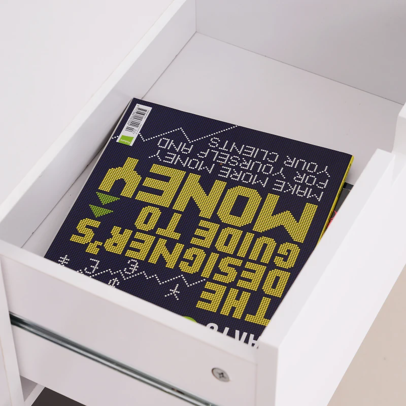 HomCom 57" Wood Storage Cabinet with Doors Two Tone Contemporary Sideboard Buffet Table - White