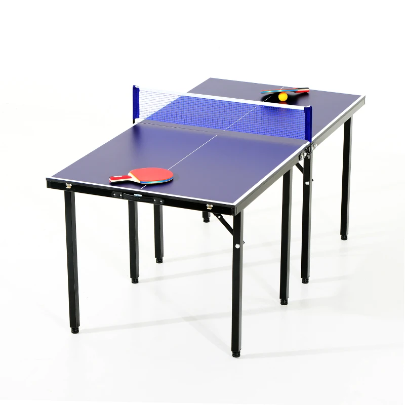 Aosom 5' Folding Indoor / Outdoor Table Tennis Table with Net and Paddle Sets