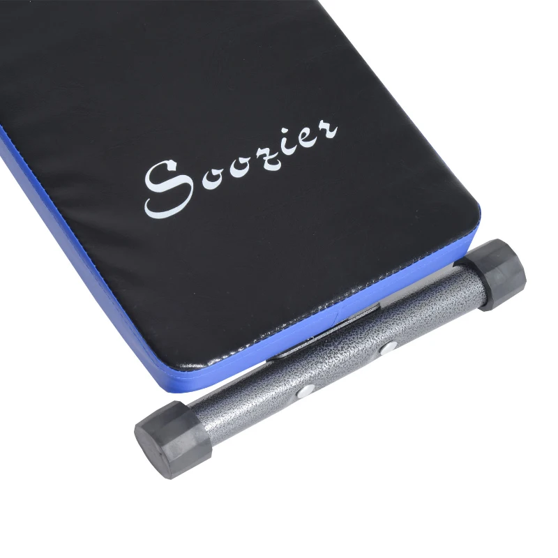 Soozier Adjustable Folding Ab Decline Sit-Up Bench With Resistance Bands