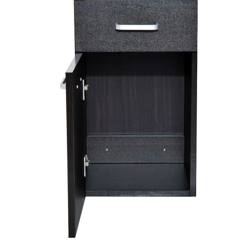 HomCom 53" Modern Wall Mounted Storage Cabinet Cupboard - Dark Coffee Woodgrain