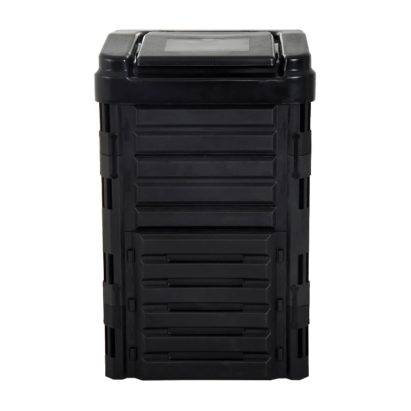 Outsunny 300L Organic Waste Compost Bin - Black
