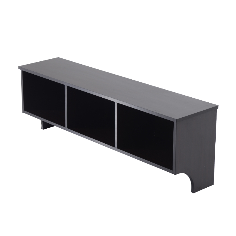 HomCom 48" Modern Floating Combination Storage Shelf Cubby Coat Rack - Dark Brown