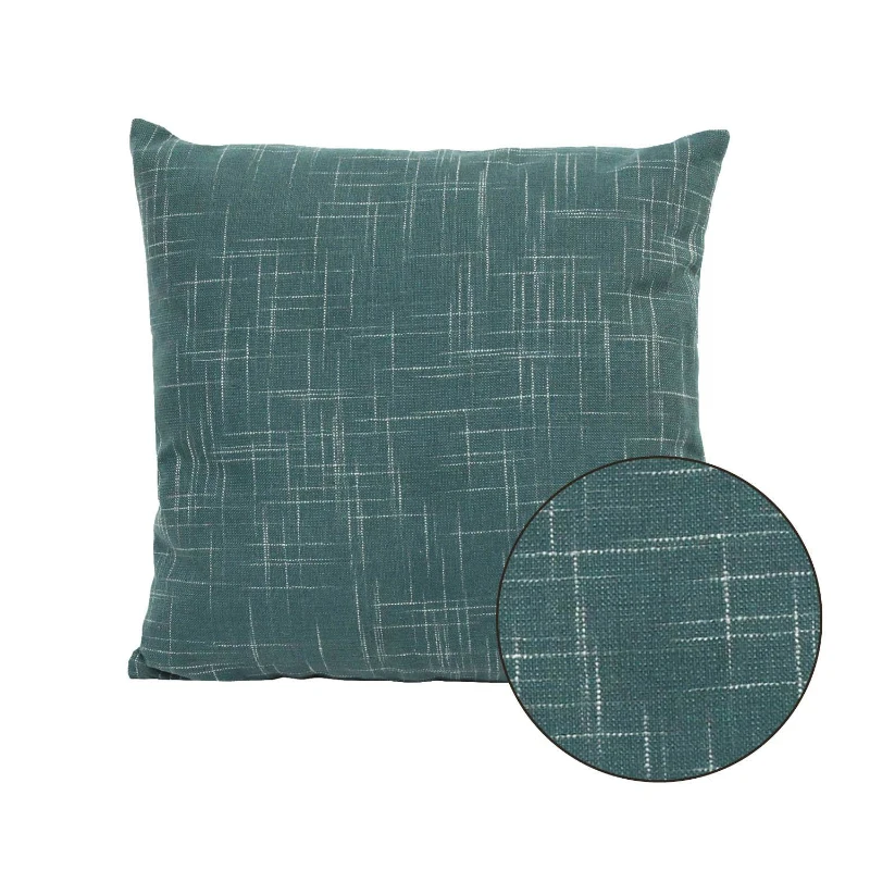Stratton Teal Tweed Pillow
