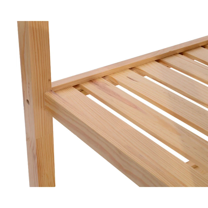 HomCom 44" Stainless Steel Top Rolling Kitchen Trolley Cart