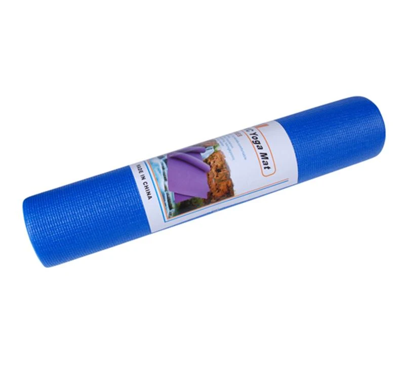 Soozier 74" x 24" x 1/4" Thick Non-Skid Yoga Mat w/ Carrying Bag - Blue