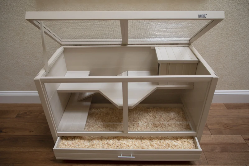 New Age Pet Park Avenue Indoor Rabbit Hutch-Maple