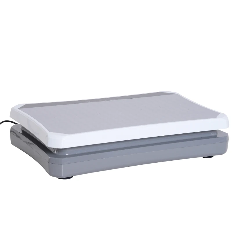 Soozier Fitness Standing Vibration Platform Machine with Resistance Bands