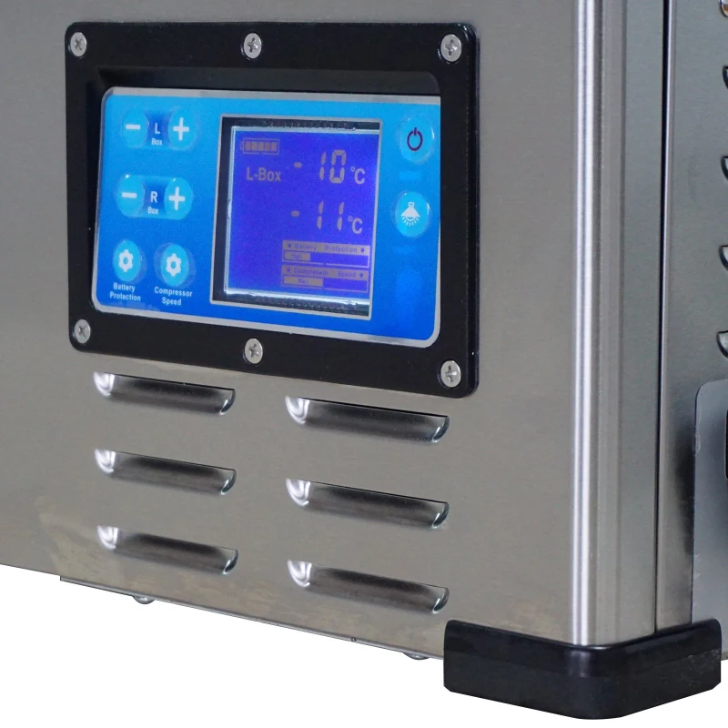 HomCom 12V/24V Portable Car Freezer Refrigerator Mini Fridge Cooler - 100 Liter