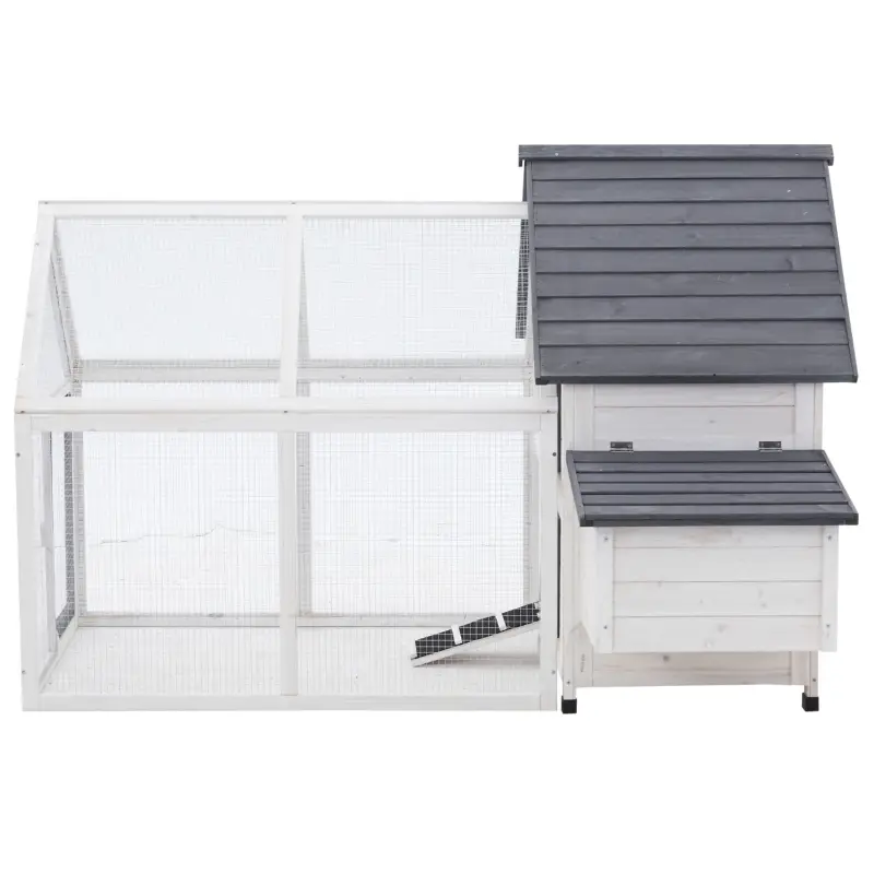 PawHut 48" Wood Outdoor Chicken Coop House with Nesting Box