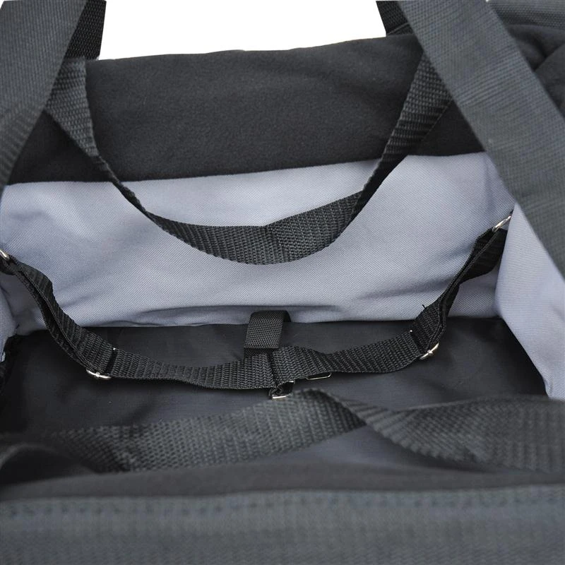 Pawhut Vehicle/Bicycle Soft Side Carrier - Black / Gray