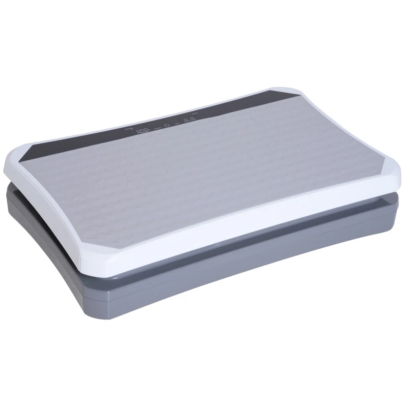 Soozier Fitness Standing Vibration Platform Machine with Resistance Bands