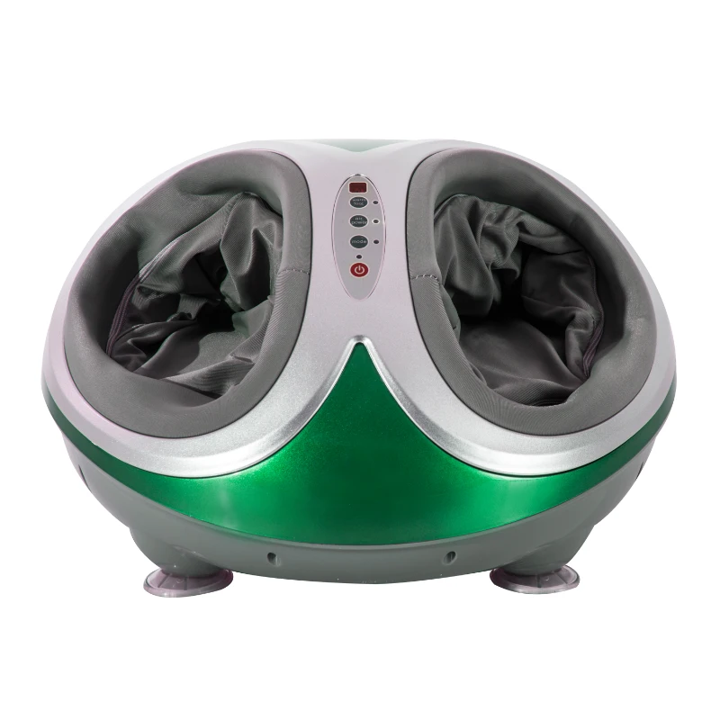 HomCom Personal Heated Multi Function Dual Foot Massager With Remote Control - Green