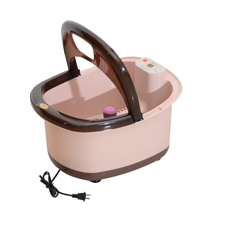 Soozier 9 Liter Bubbling Heated Manual Dual Foot Massager Bath With Timer