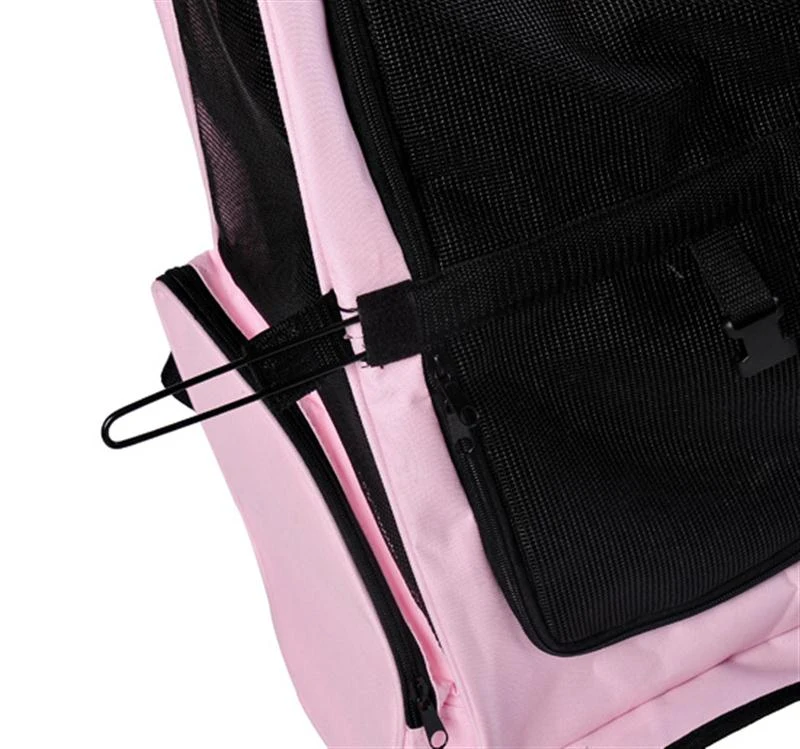 Pawhut Pet Carrier / Dog Backpack w/Wheels - Pink