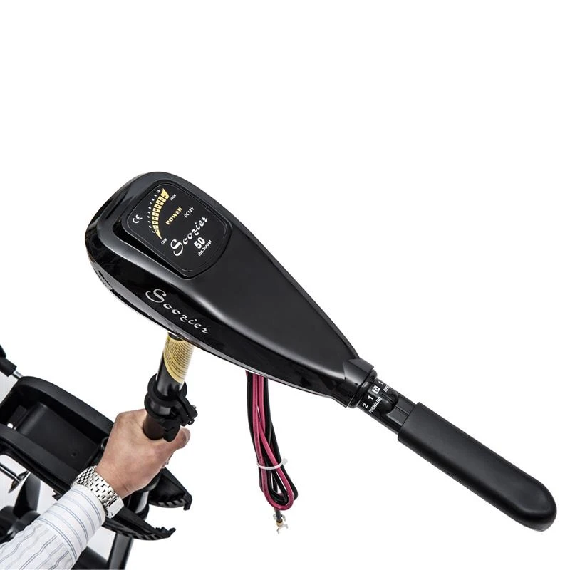 Outsunny 12V Transom Mounted 50-Pound Thrust Electric Fishing Boat Trolling Motor