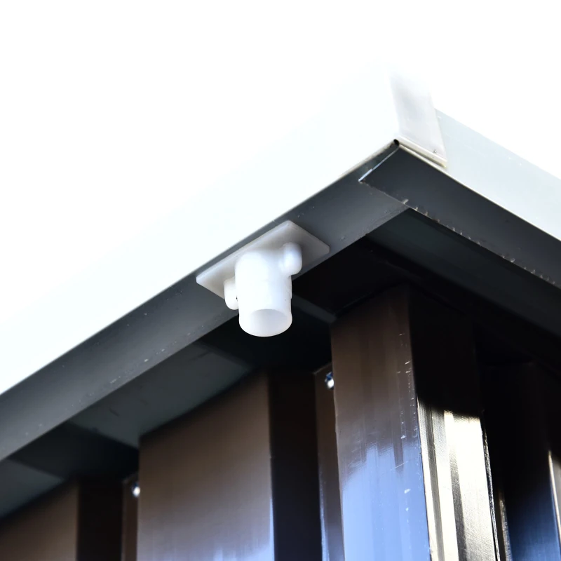 Outsunny 6.4' x 7.8' Steel Outdoor Garden Storage Shed Yard Tool House