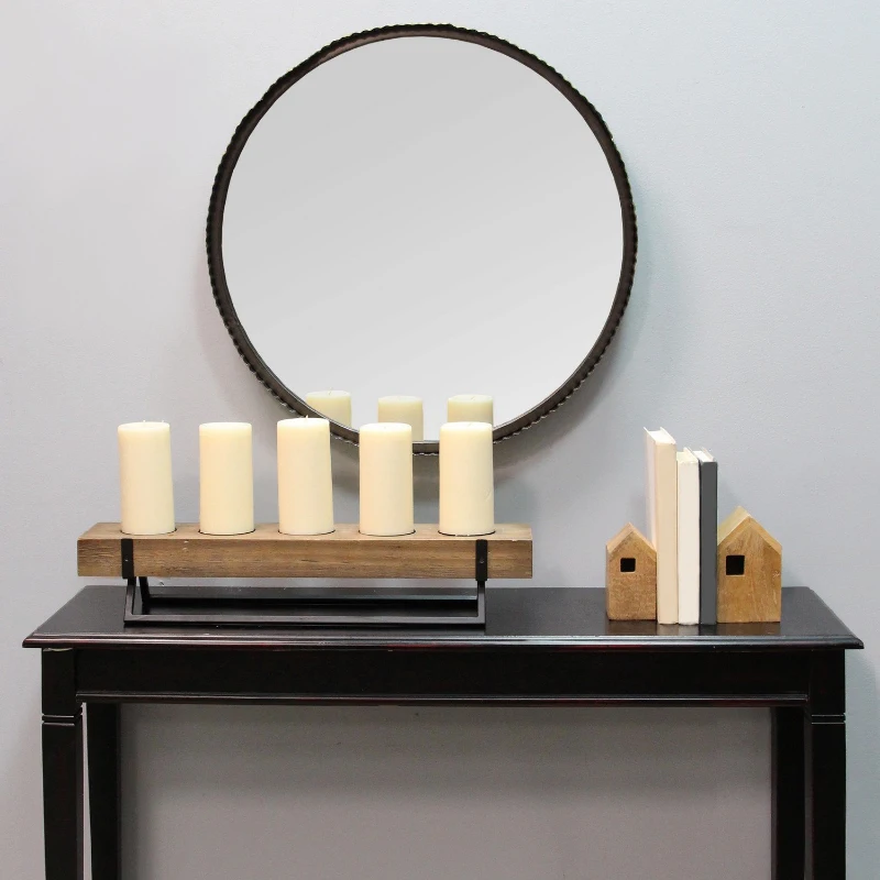 Stratton Rustic 5 Candle Holder Centerpiece