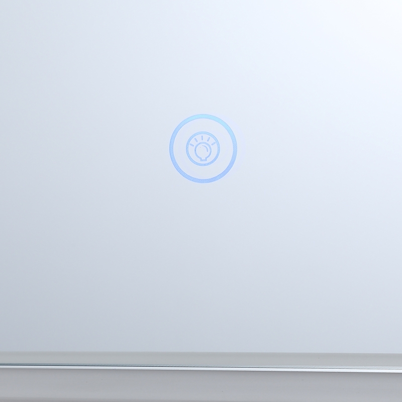 kleankin 24" x 24" Square Front Light LED Bathroom Vanity Mirror