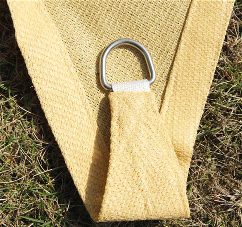 Outsunny 18' Triangle Outdoor Patio Portable Shade Canopy Sun Sail  - Sand