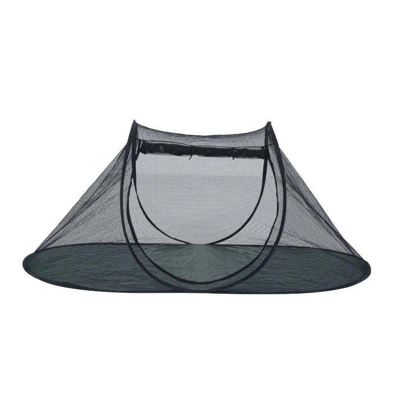 PawHut 72" Outdoor Tent for Indoor Cats – Green and Black