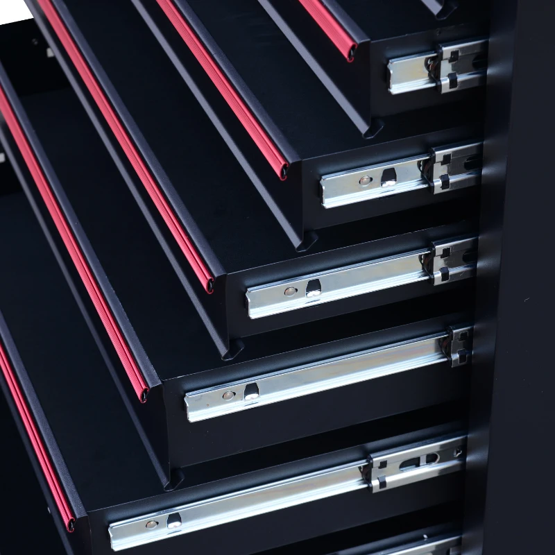 HomCom Steel Rolling Tool Chest Storage Cabinet with 7 Sliding Drawer & Handle