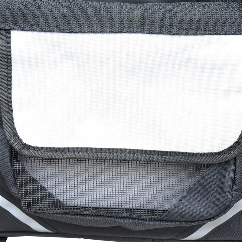 Pawhut Vehicle/Bicycle Soft Side Carrier - Black / Gray