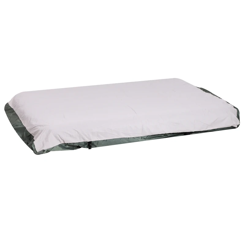 Open Box Outsunny Extra Large Compact Pop Up Portable Folding Outdoor Elevated All in One Camping Cot Tent Combo Set