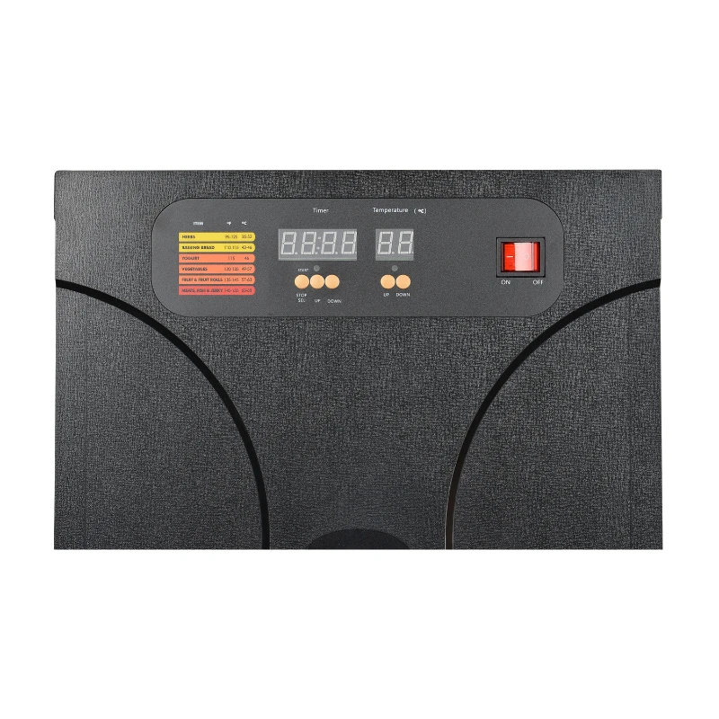 HomCom 8 Tray 800W Fruit and Vegetable Dryer Food Dehydrator w/Timer