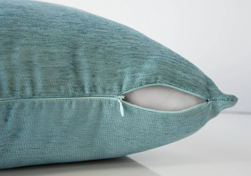 Monarch 18" x 18" Solid Decorative Throw Pillow (Set of 2) - Aqua