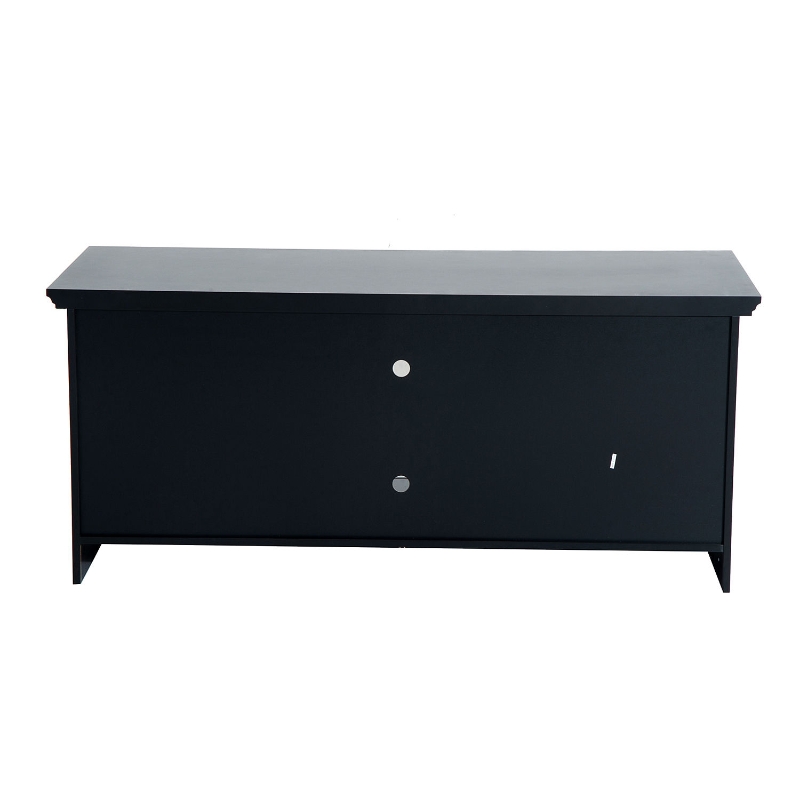 HomCom 56” Modern Country Media Storage Entertainment Center TV Stand- Matte Black