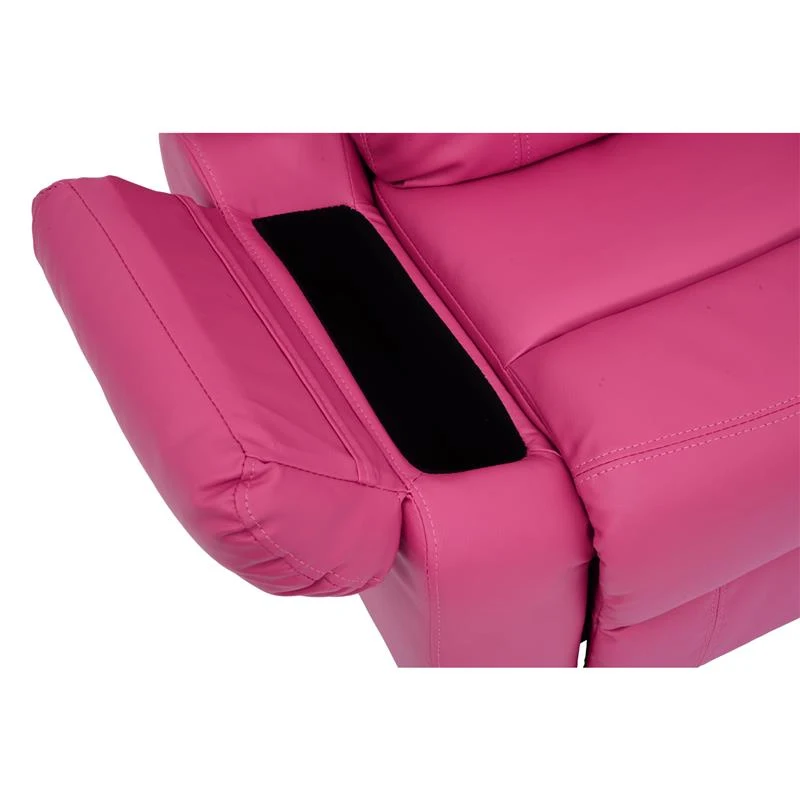 HomCom Kids PU Leather Sofa Recliner Chair - Rose