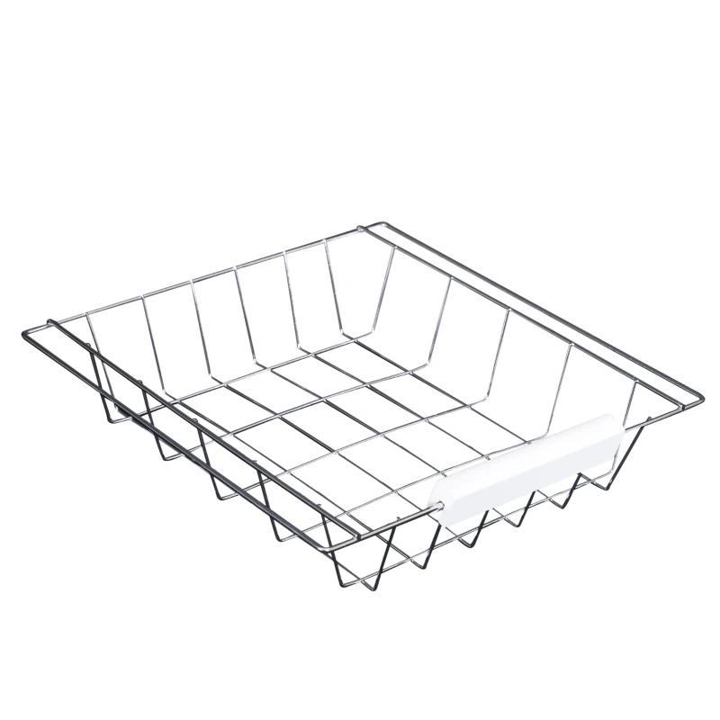 HOMCOM 30” Rolling Wood Top Kitchen Island Trolley Cart - White