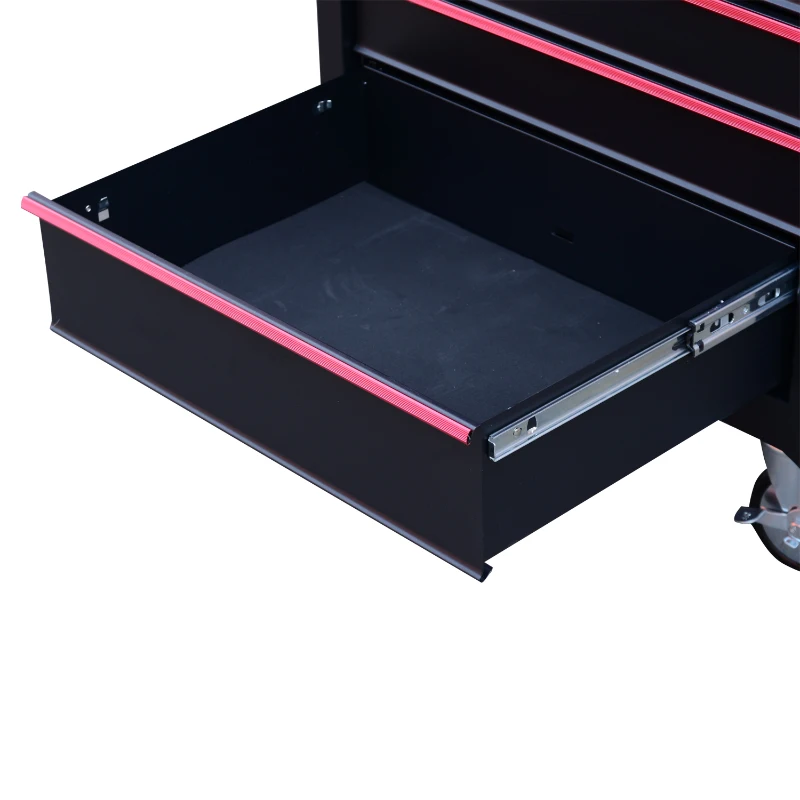 HomCom Steel Rolling Tool Chest Storage Cabinet with 7 Sliding Drawer & Handle