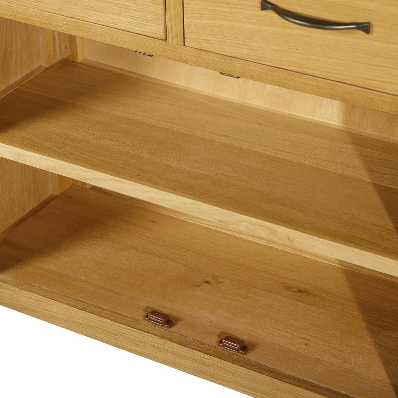 HomCom 35.5" Contemporary Sideboard Buffet Table Storage Cabinet  with Drawer