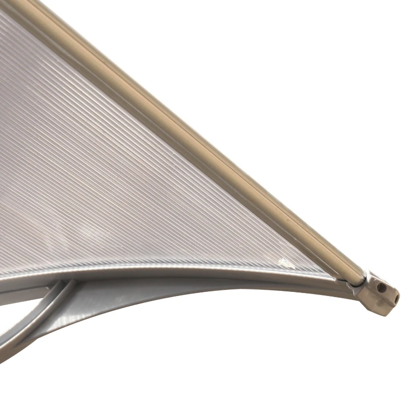 Outsunny 40” Polycarbonate Front Window Door Awning Sunshade Canopy Hollow Sheet UV Protection