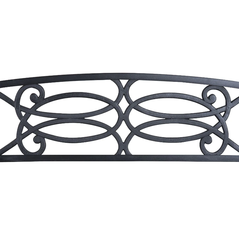 Outsunny 2 Seater 50" Steel Flowering Design Decorative Lawn Patio Garden Bench