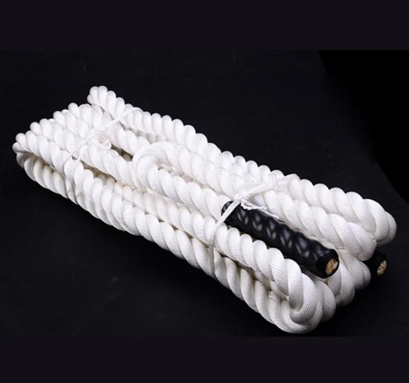 Soozier 30' x 1.5" Heavy Undulation Strength Training Battle Fitness Rope - White