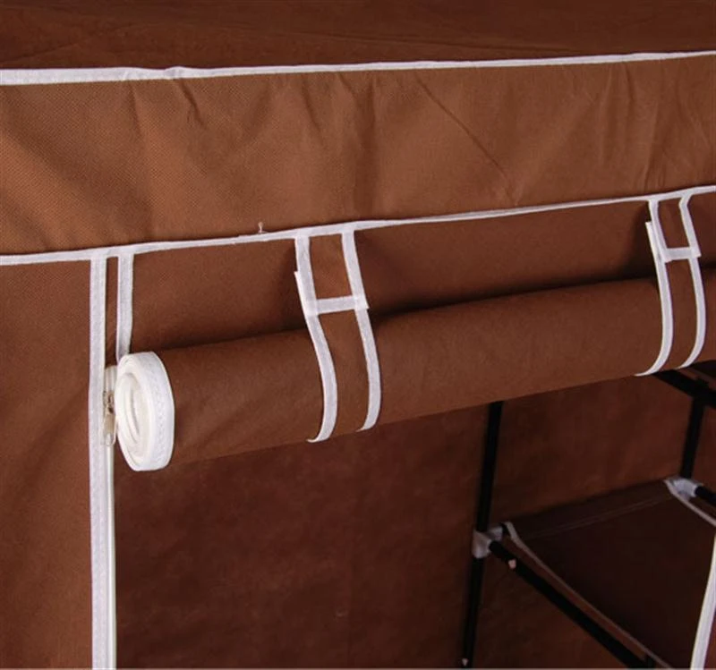 HomCom 42" Portable Home Clothes Closet Organizer w/ Shelves - Coffee