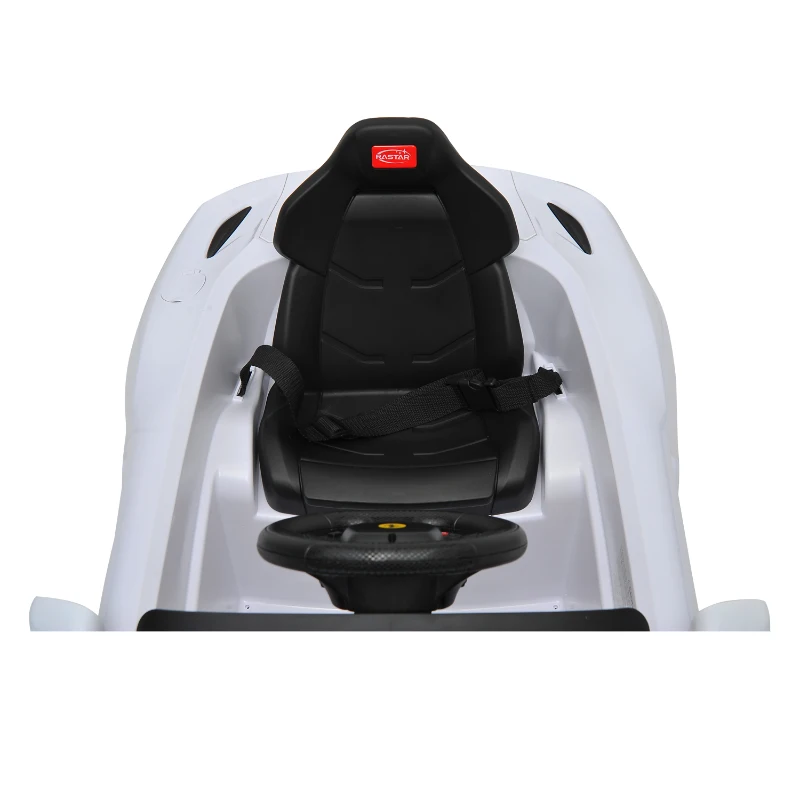 Ferrari F12 Kids 6v Electric Ride On Toy Car w/ Parent Remote Control - White