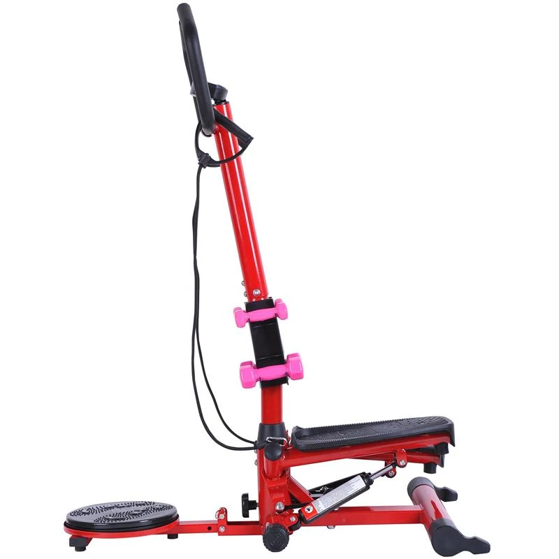 Soozier Twist Stepper Aerobic Cardio Exercise Machine LCD Screen with Dumbbells