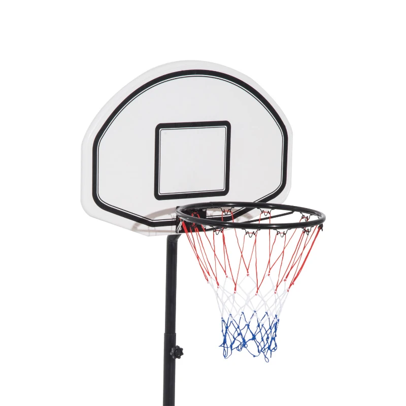 Aosom 5.35' Height Adjustable Portable Swimming Pool Basketball Hoop System with 30" Backboard