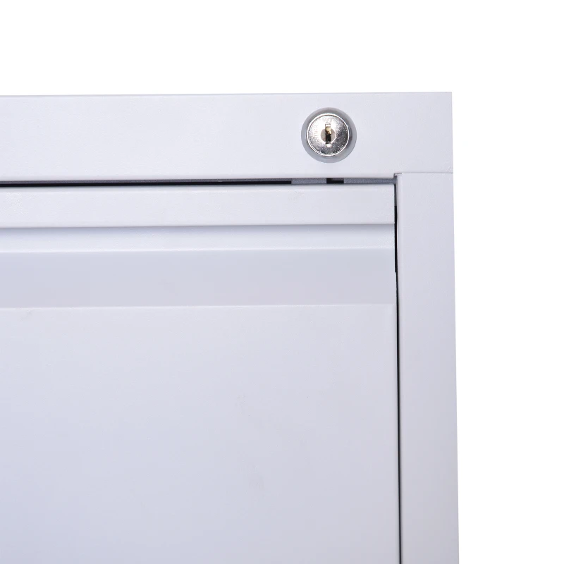 Vinsetto Metal 4 Drawer Vertical Locking Filing Cabinet - White