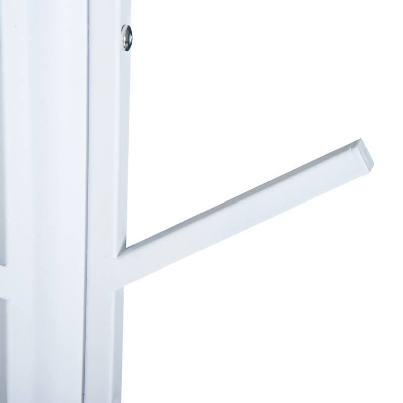 HOMCOM 71" Metal Freestanding Modern Tree Branch Coat Rack - White