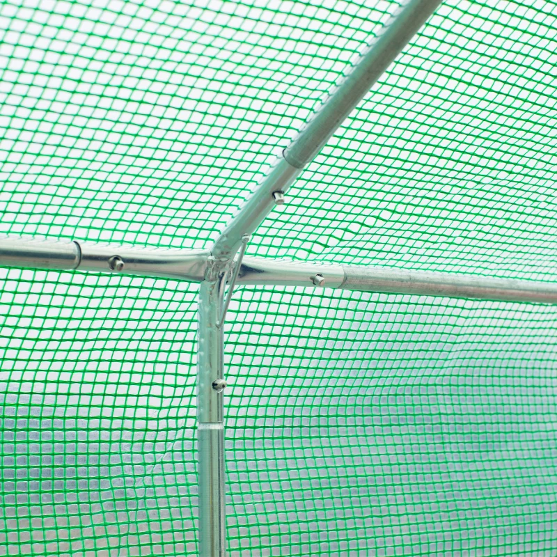 Outsunny 15’ x 7’ x 7’ Outdoor Portable Walk-In Tunnel Greenhouse with Windows