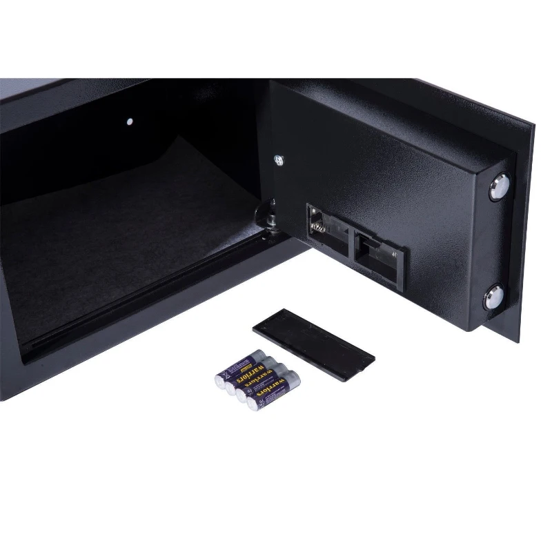 HomCom 13.8" Fingerprint Digital Electronic Gun Safe Box w/ Keypad Lock Security - Black