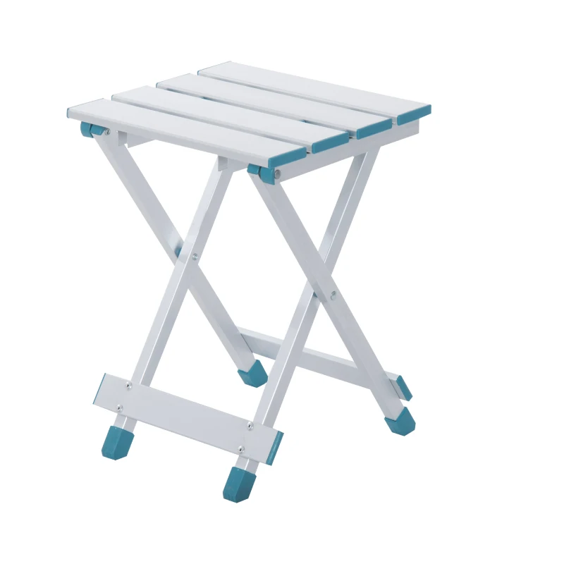 Outsunny 4' Aluminum Portable Folding Outdoor Picnic Camping Table with 4 Seats - Silver